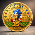 Sonic The Hedgehog 35th Anniversary Coin 2026 Sonic The Hedgehog Merch Gift For Game Lovers - Merchluma