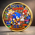 Sonic The Hedgehog 35th Anniversary Coin 2026 Sonic The Hedgehog Merch Present For BRother - Merchluma