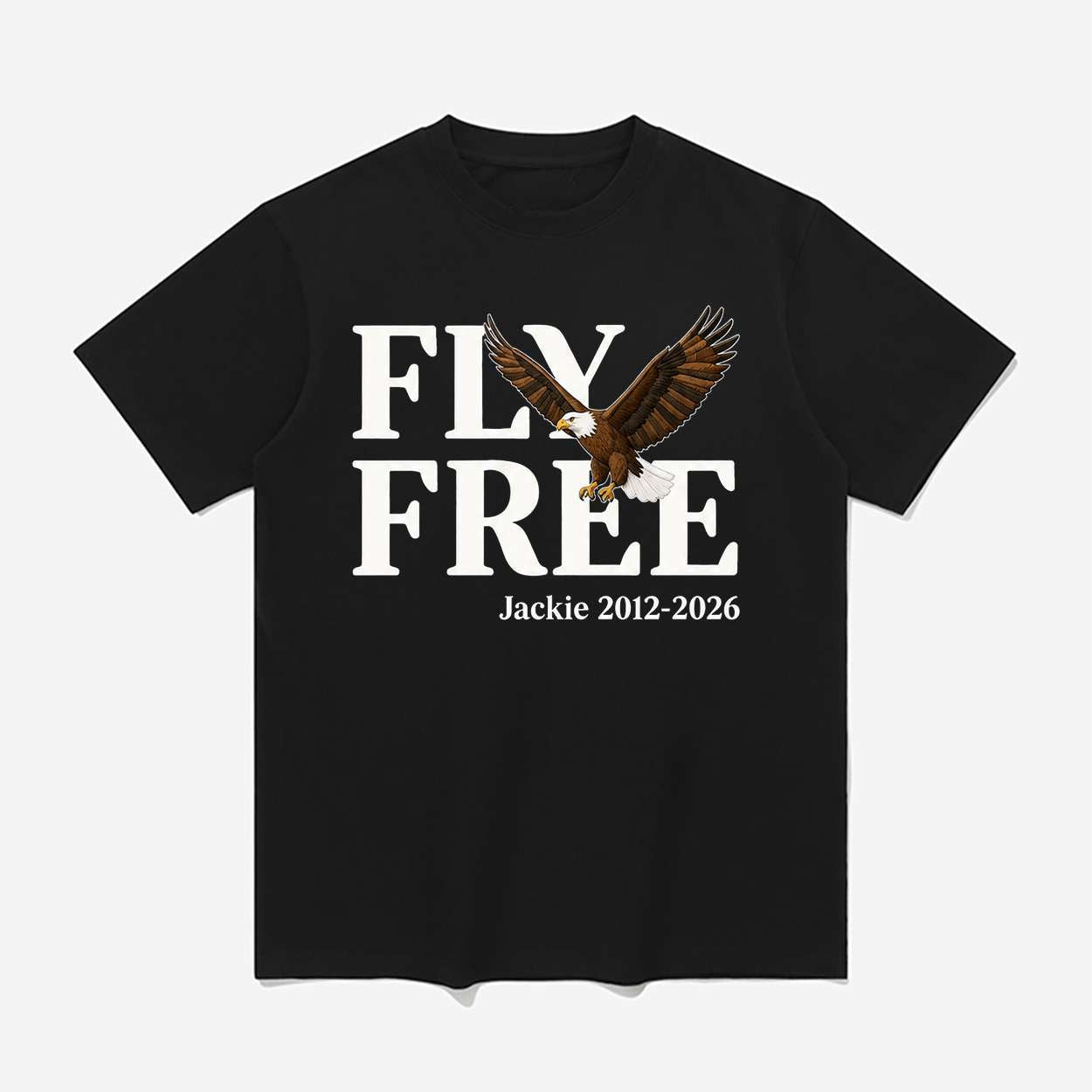 Fly Free Jackie 2012-2026 Shirt Jackie Memorial T-Shirt Fans Gift Ideas - Merchluma