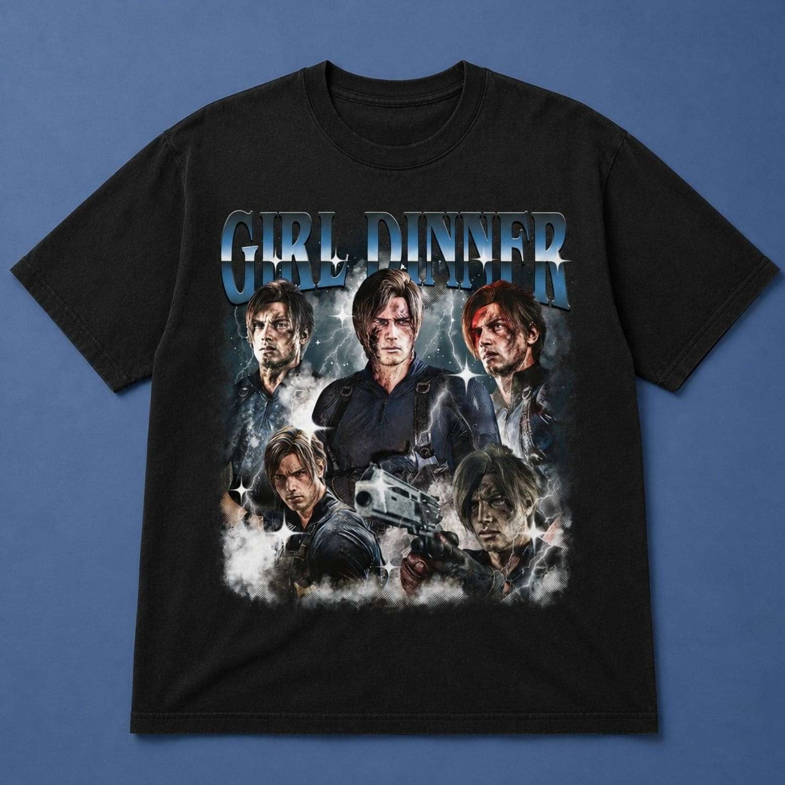 Leon Scott Kennedy Merch Girl Dinner Leon Kennedy Shirt Gifts For Gamers - Merchluma