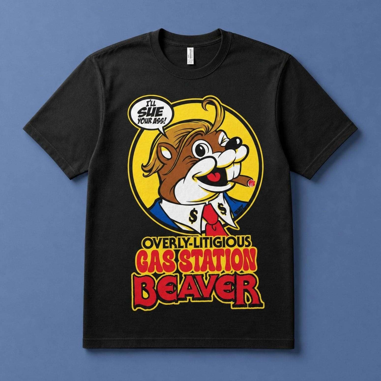 Overly-Litigious Gas Station Beaver Shirt Buc-ee's Merch Best Gifts For Friends - Merchluma