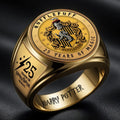 Harry Potter 25 Years Of Magic Ring Hufflepuff Ring Harry Potter Merch Gift Ideas For BFF - Merchluma