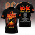 ACDC Merch PWRD UP Tour 2024 2026 ACDC T-Shirt Gifts For Rock Lovers - Merchluma