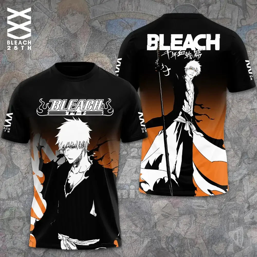 Bleach x The Stories Of Ichigo 25th Anniversary T-Shirt Bleach Merch Anime Fan Apparel - Merchluma