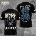KISS Legendary Rock Band Graphic Shirt Fire Flame Concert Tour Tee KISS Merch Rock Fan Gifts - Merchluma