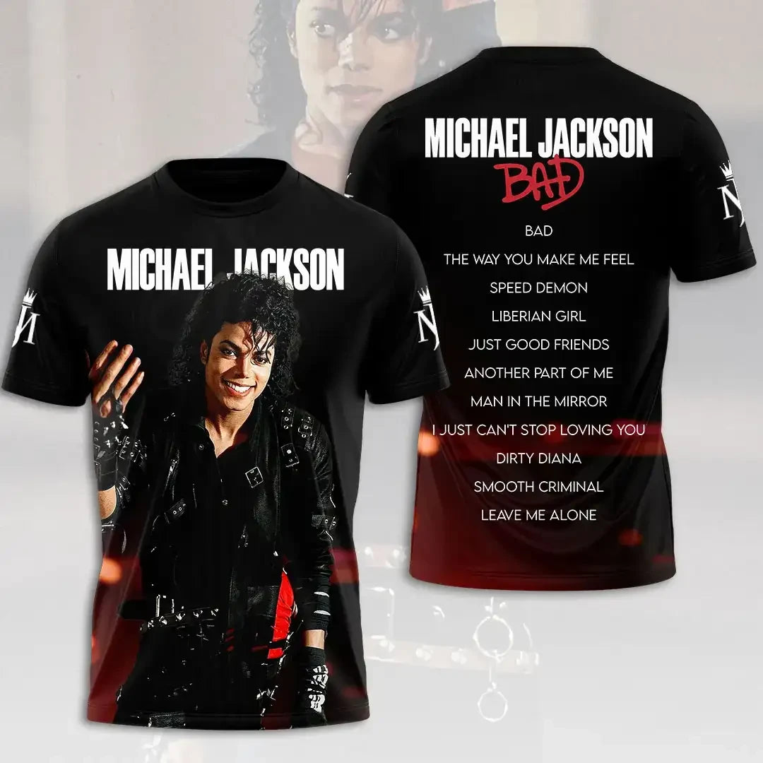 Michael Jackson Merch 2026 BAD T-Shirt Best Gifts For Music Lovers - Merchluma