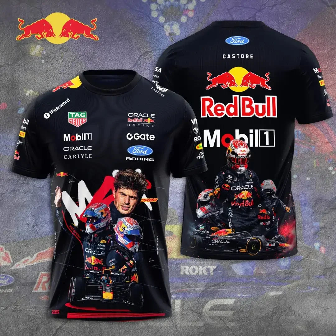 Red Bull Racing 2026 x Max Verstappen T-Shirt F1 Team Merch Gifts For Racing Fans - Merchluma
