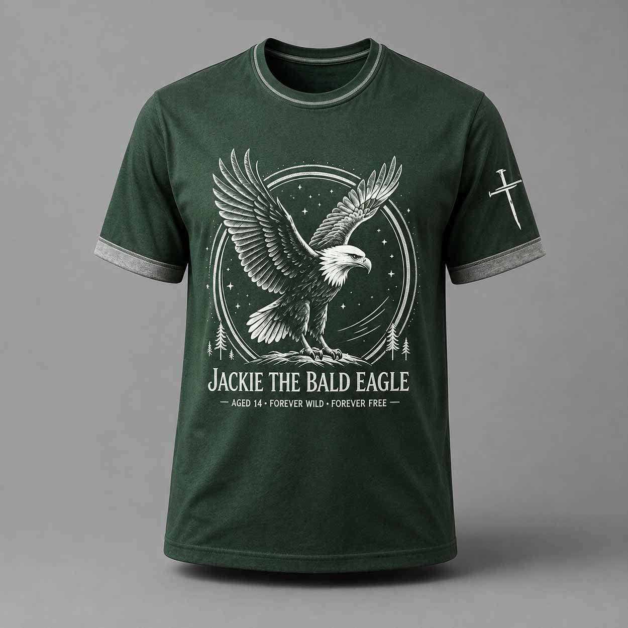 Jackie The Bald Eagle Aged 14 Forever Wild Forever Free Shirt Jackie Memorial Gifts - Merchluma