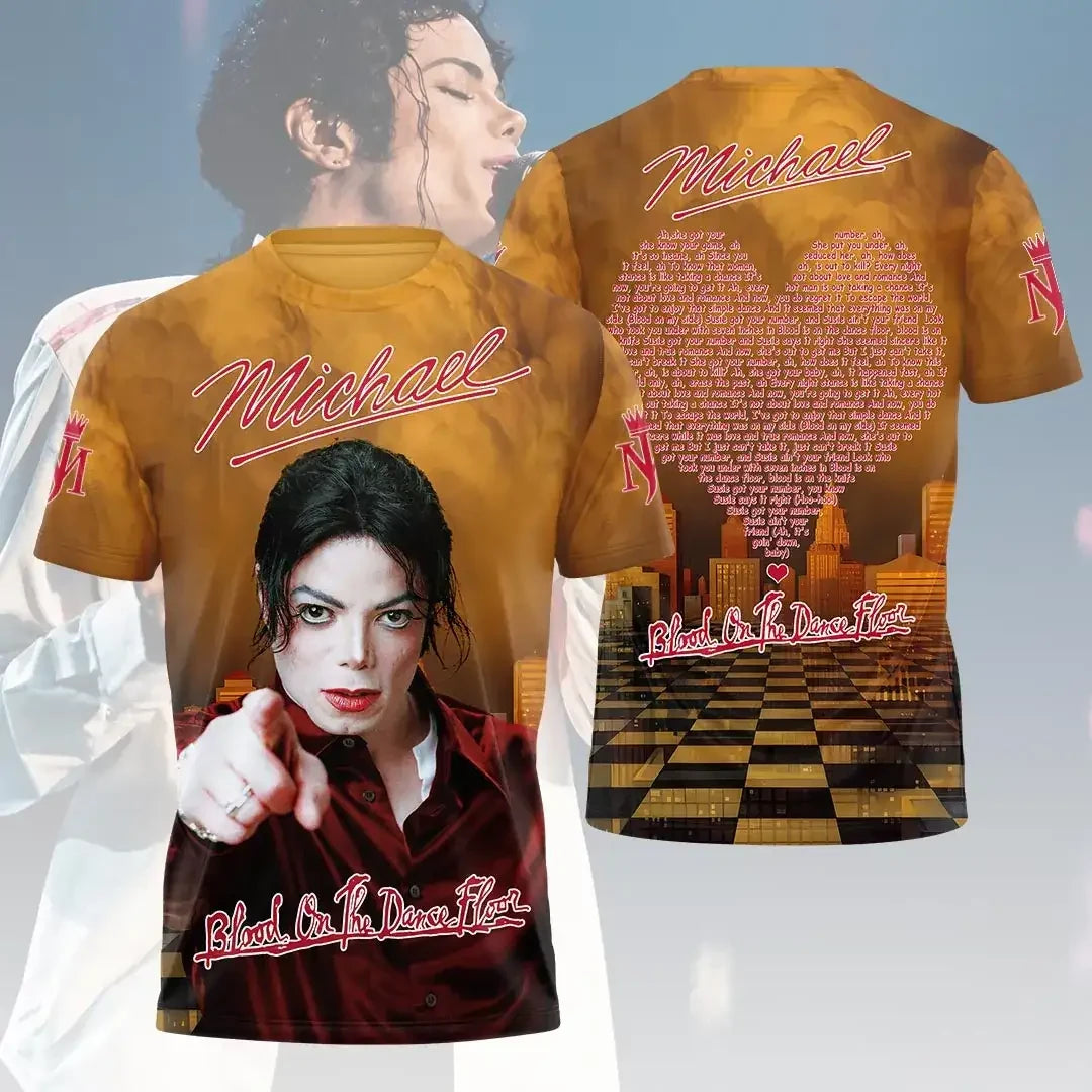 Michael Jackson Merch 2026 Blood On The Dance Floor T-Shirt Music Lover Gift Ideas For Him - Merchluma