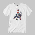 Bagpipes And Traffic Cone Pats 2026 Shirt New England Patriots Merch Gifts For Fans - Merchluma