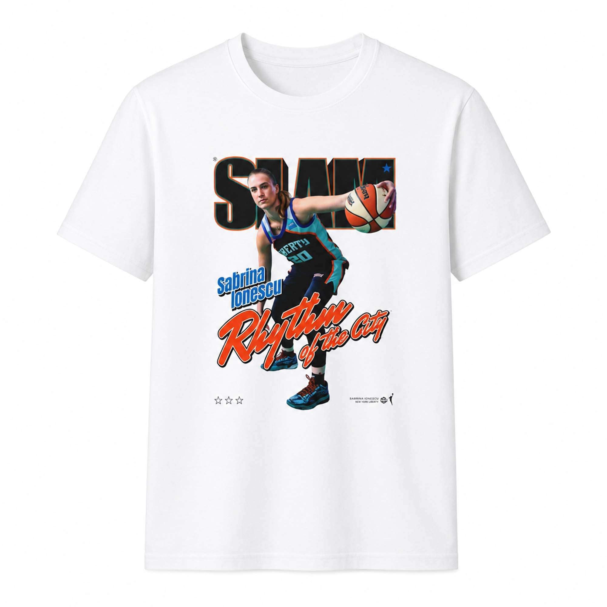 Sabrina Lonescu Rhythm Of The City Slam Shirt New York Liberty Merch Gifts For Fans - Merchluma