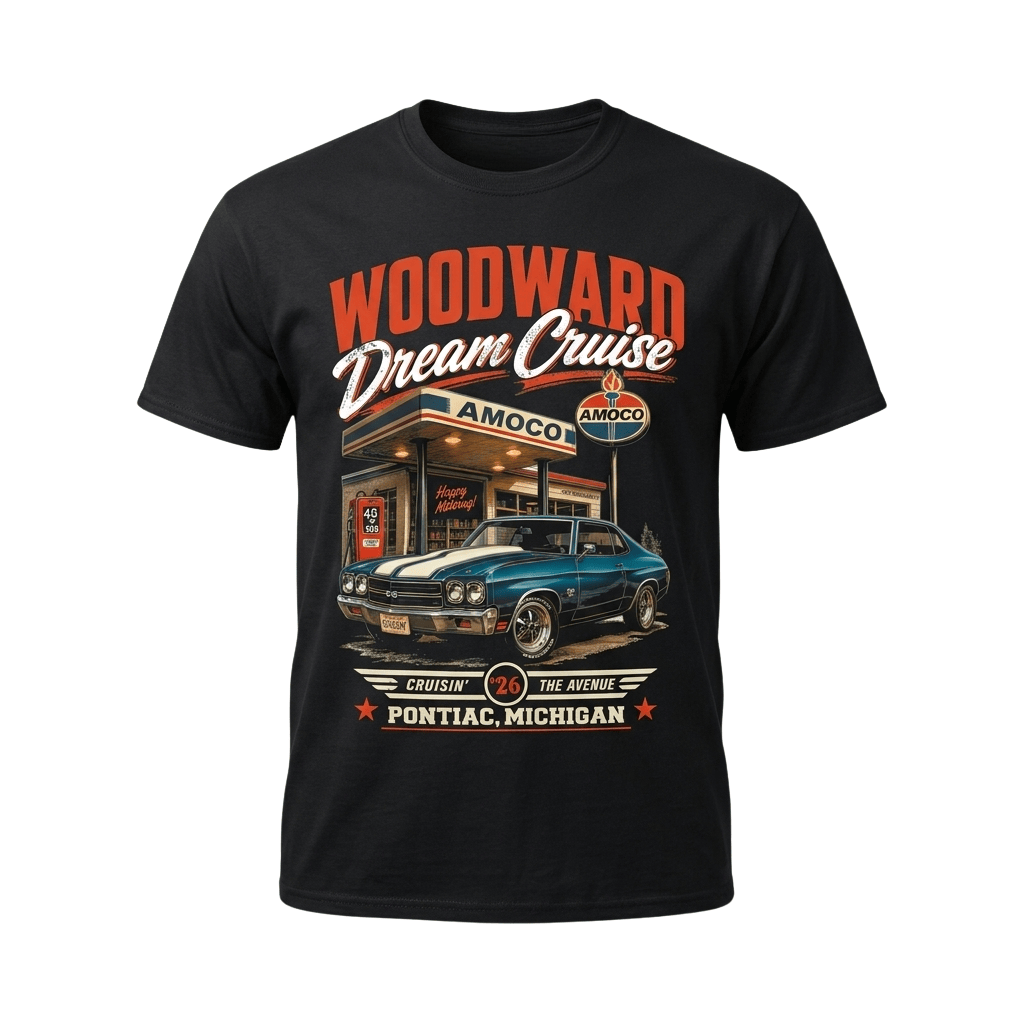 Woodward Dream Cruise Amoco Shirt Woodward Dream Cruise Merchandise Him Gifts - Merchluma