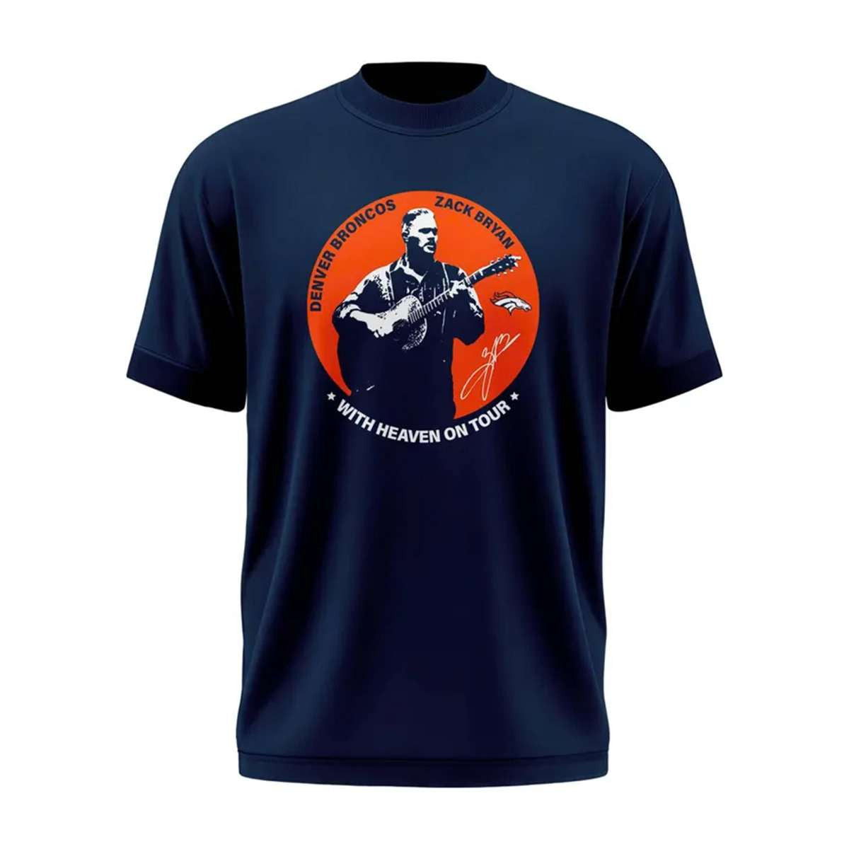 2026 Zach Bryan Broncos Shirt Denver Broncos Merch Gifts For Music Lovers - Merchluma