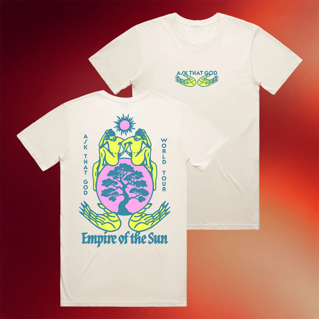 Empire Of The Sun Merch 2026 Ask That God Hand T-Shirt Ask That God World Tour Shirt Fan Gear - Merchluma