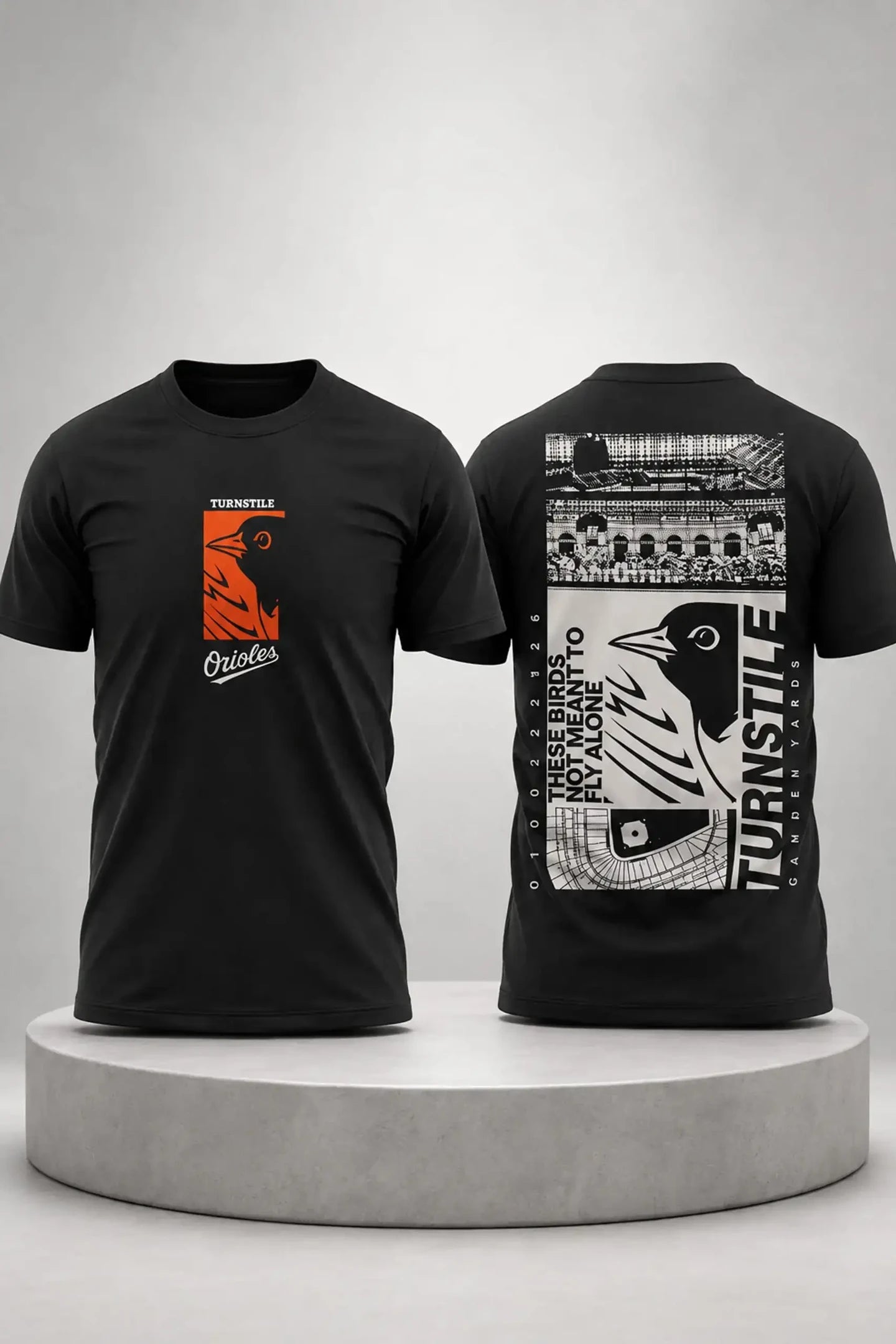 TURNSTILE x Orioles T-Shirt Baltimore Orioles Merch Best Gifts For Baseball Lovers - Merchluma