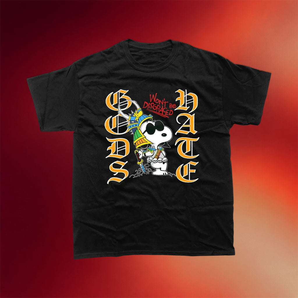 God's Hate Merch 2026 Samurai Joe Cool Black T-Shirt Won't Be Disgraced Shirt Best Fan Gifts - Merchluma