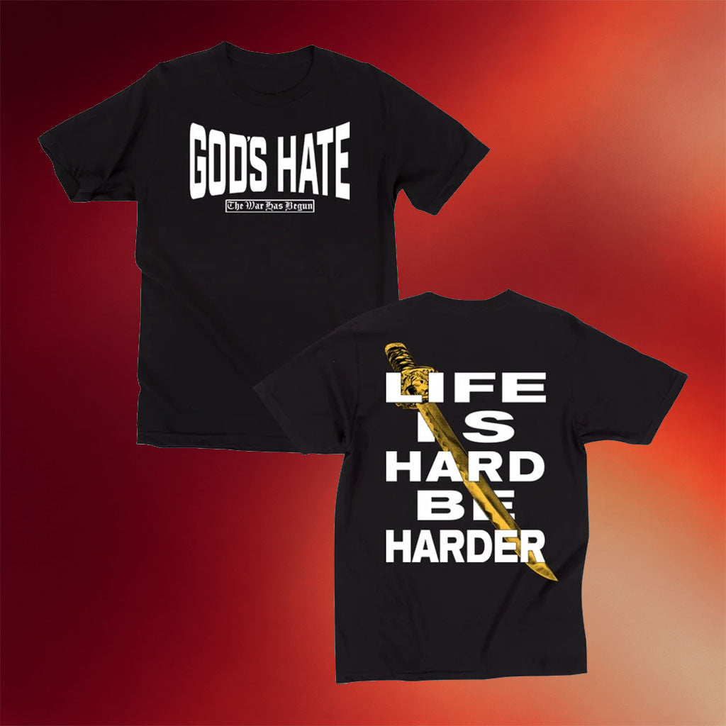 God's Hate Merch 2026 Be Harder T-Shirt Best Gift For Band Fans - Merchluma