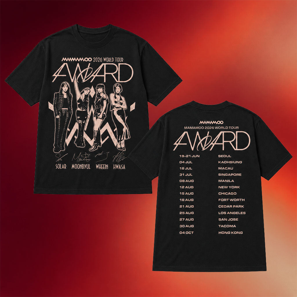 Mamamoo Merch 2026 Mamamoo 4WARD 2026 World Tour T-Shirt Signed Concert Outfit Kpop Fan Apparel - Merchluma