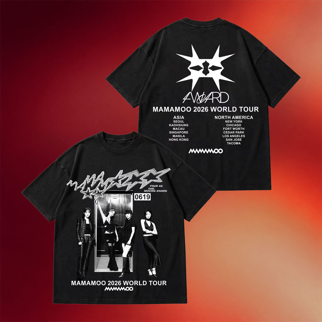 Mamamoo Merch 2026 Mamamoo World Tour 4WARD 2026 T-Shirt Mamamoo Concert Outfit Kpop Fan Gear - Merchluma