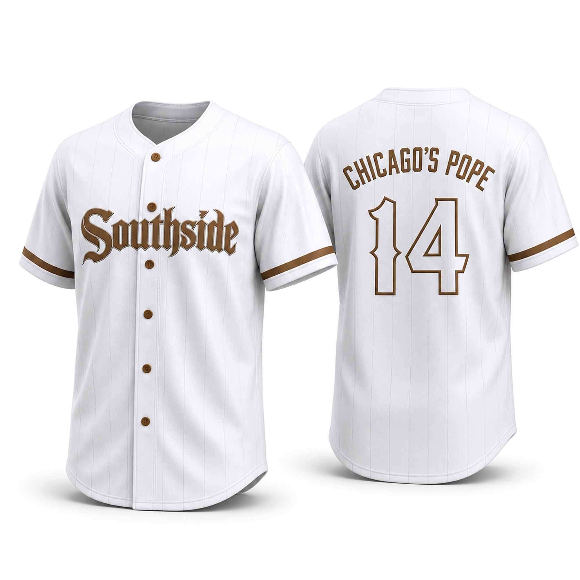 2026 White Sox #14 Chicago Pope Jersey Chicago White Sox Merch Gifts For Baseball Fans - Merchluma