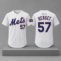 Mets Kevin Herget #57 Jersey 2026 New York Mets Merch Gifts For Baseball Lovers - Merchluma