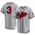 2026 Philadelphia Phillies #3 Gray Field Of Dreams Stadium Jersey Phillies Merch Him Gifts - Merchluma