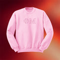 Phi Mu Merch 2026 Phi Mu Outline Monochromatic Crewneck Sweatshirt Best Gift For Her - Merchluma