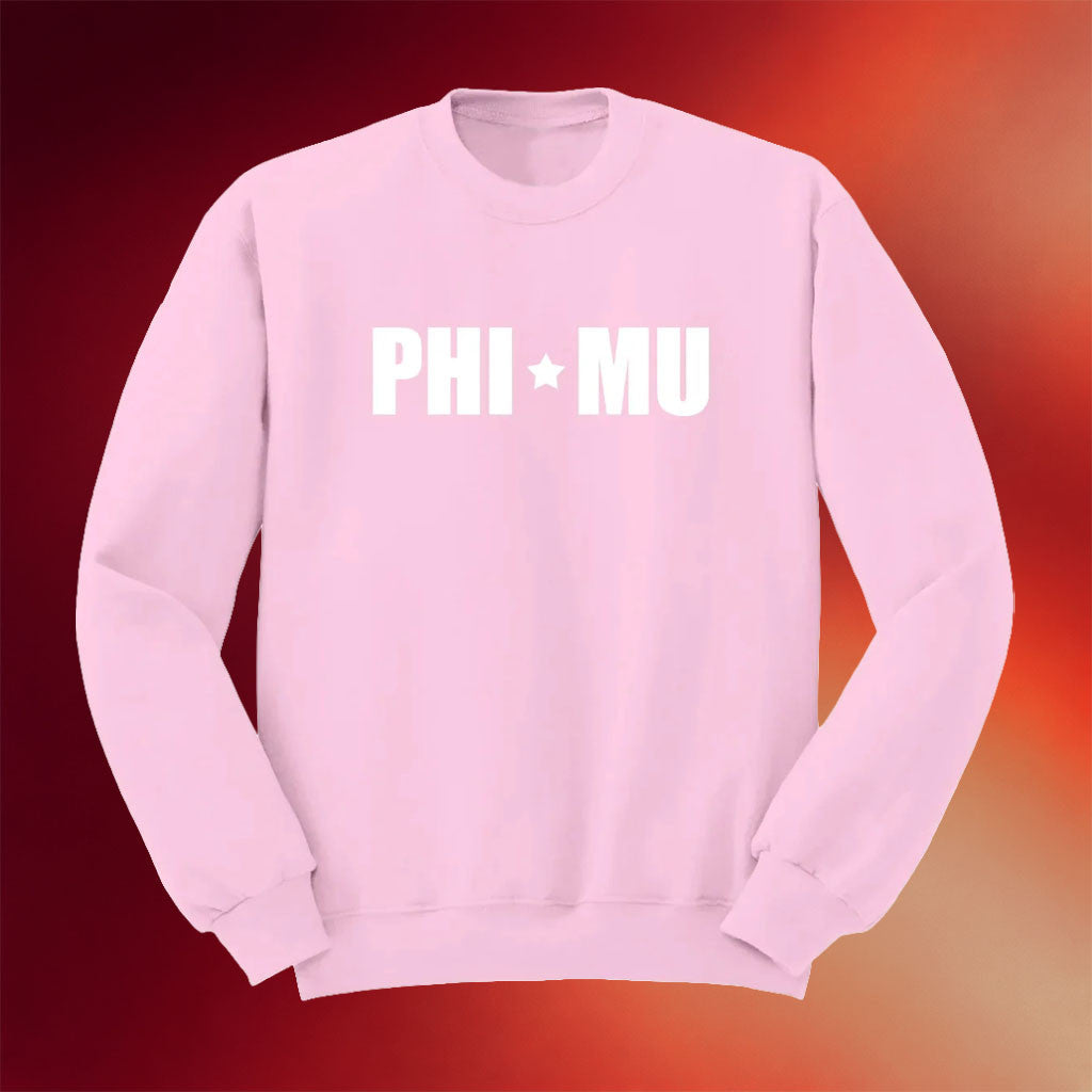Phi Mu Merch 2026 Phi Mu Sorority Crewneck Sweatshirt Stars Sweatshirt Gift For Her - Merchluma