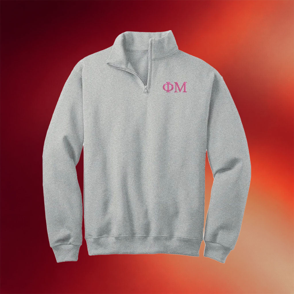 Phi Mu Merch 2026 Phi Mu Quarter Zip Sweatshirt Gift Ideas For Girlfriend - Merchluma