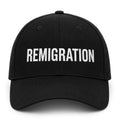 Remigration Hat Black Embroidered Political Cap Gifts For Father - Merchluma