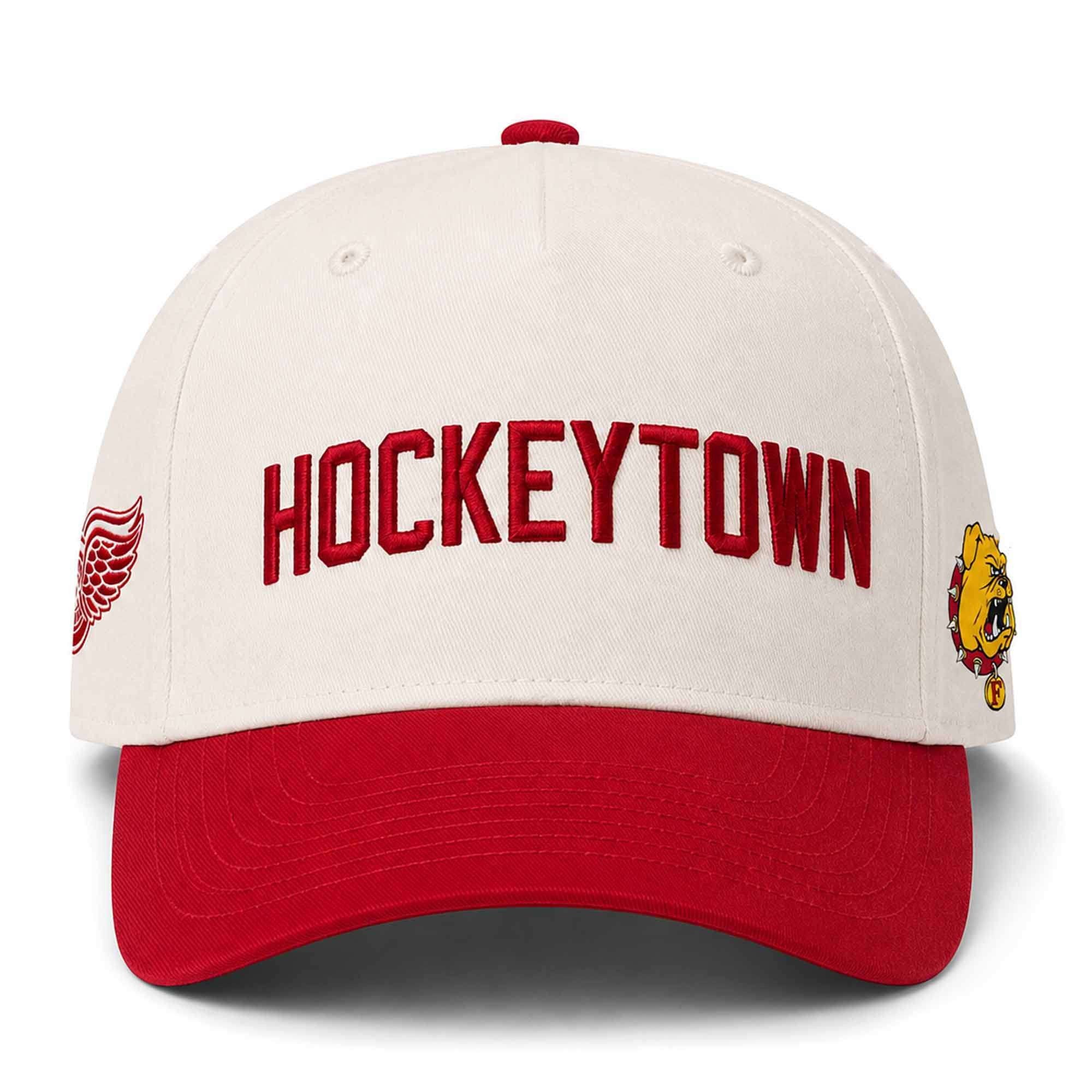 2026 27 Detroit Red Wings Ferris State University Hat Embroidered Detroit Red Wings Merch - Merchluma