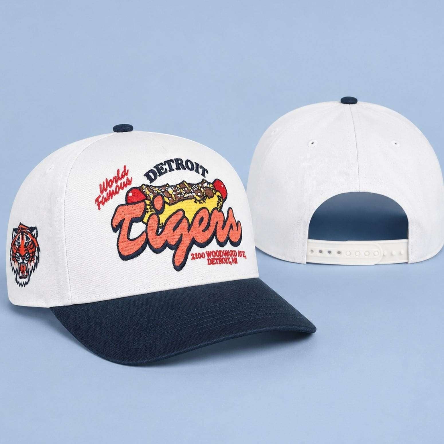 2026 Tigers World Famous Coney Dog Hat Embroidered Detroit Tigers Merch Fans Gifts - Merchluma