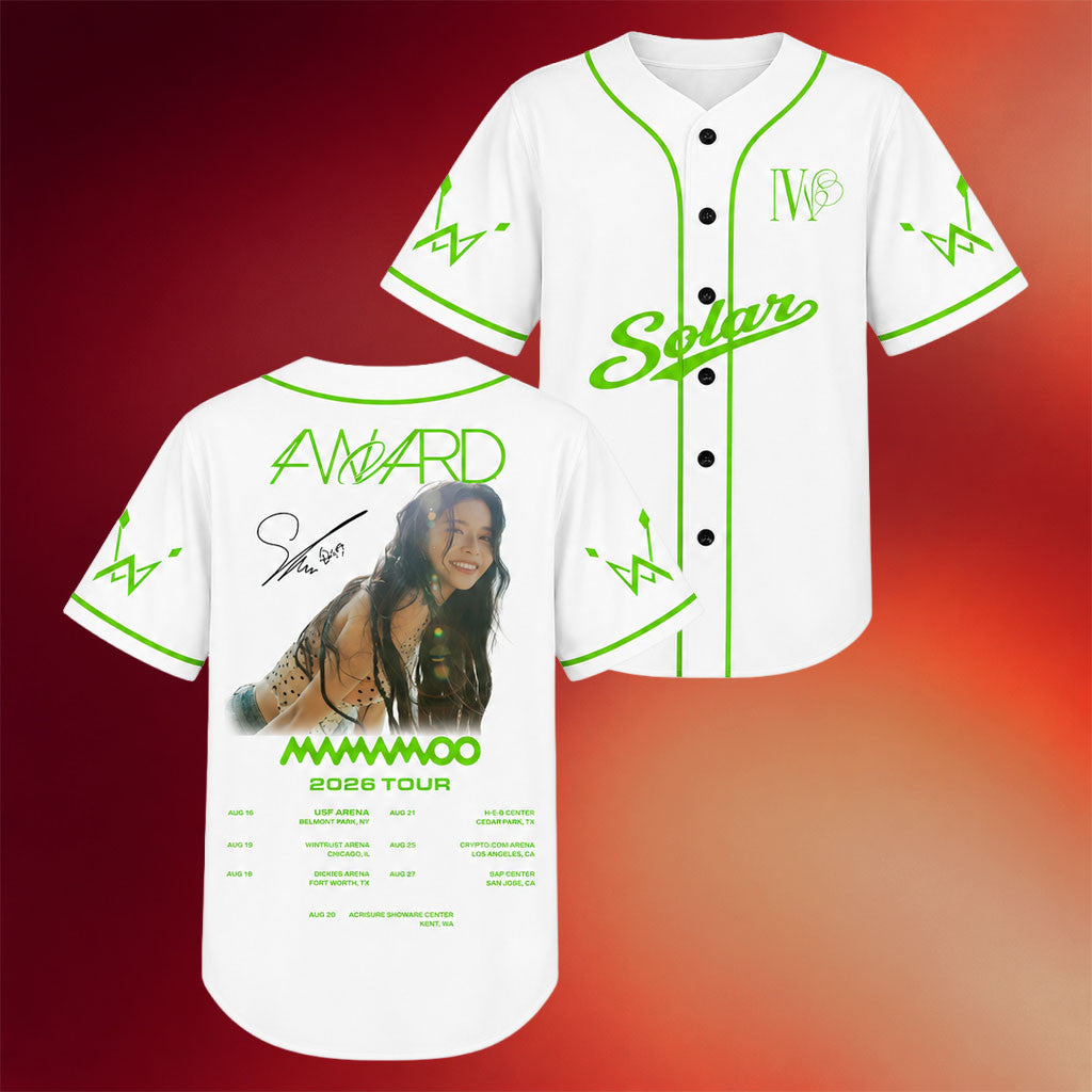 Mamamoo Merch 2026 Aura Mamamoo 4ward World Tour Baseball Jersey Mamamoo Concert Merch Kpop Gear - Merchluma