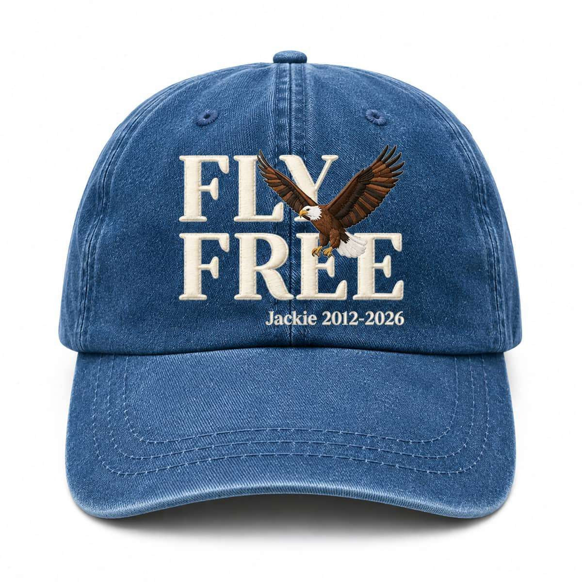 Fly Free Jackie 2012 2026 Hat Jackie Big Bear Merch Present For Bald Eagle Lovers - Merchluma