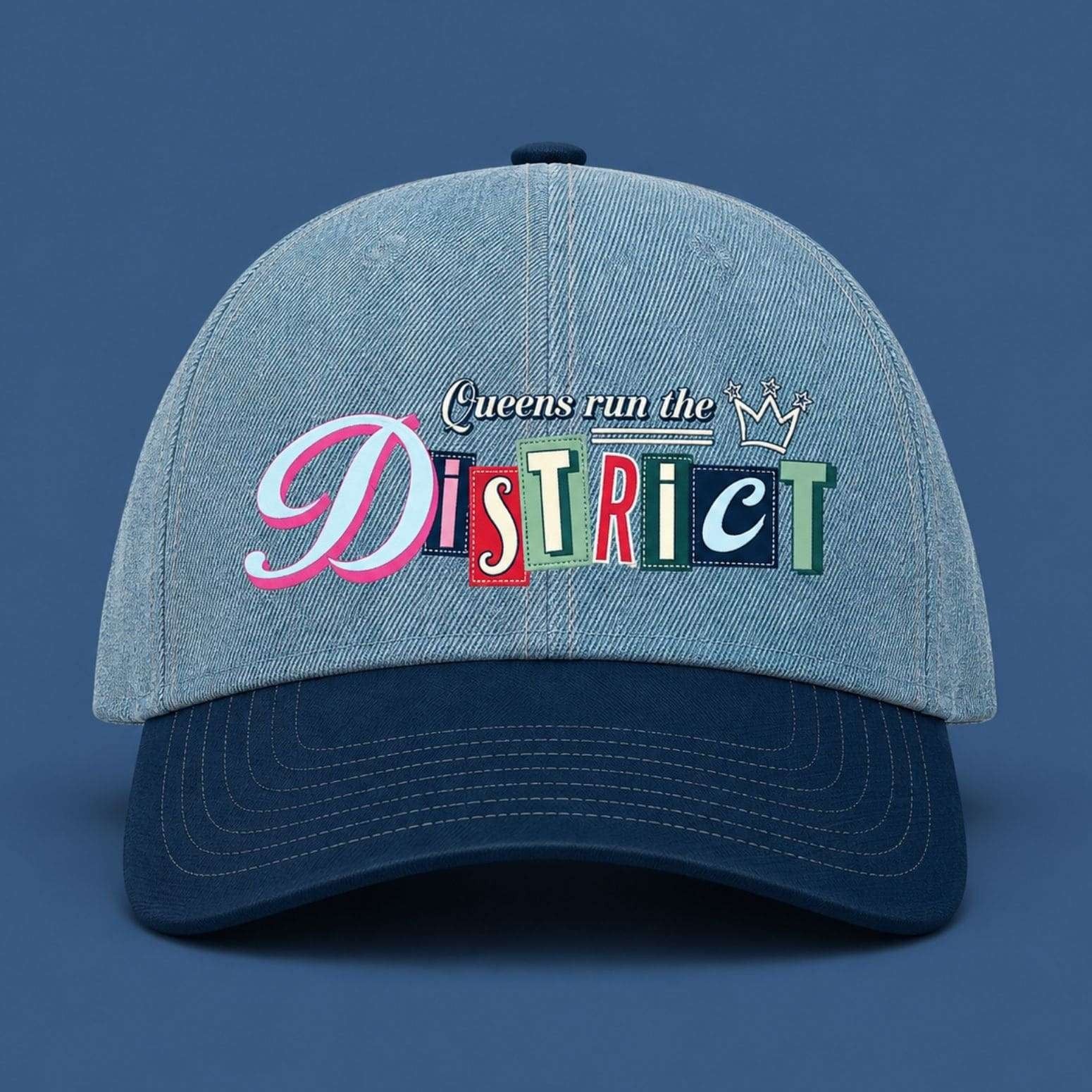 Mystics x Spirit Queens Run The District Hat Washington Sports Cap Gifts For Fans - Merchluma