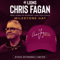 Brisbane Lions x Chris Fagan Milestone Hat Brisbane Lions Merch Gifts For Husband - Merchluma