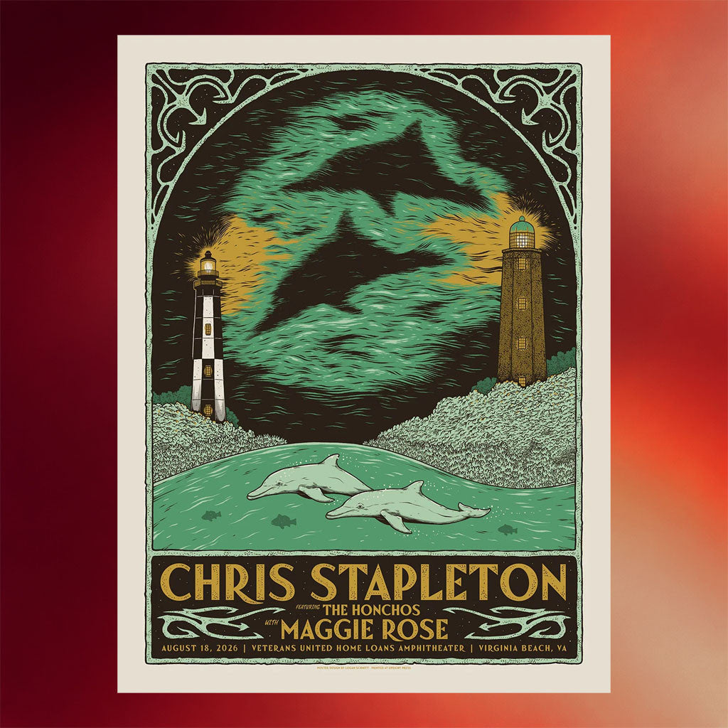 Chris Stapleton Merch 2026 Chris Stapleton Show Poster Virginia Beach VA 08 18 2026 Poster Decor - Merchluma
