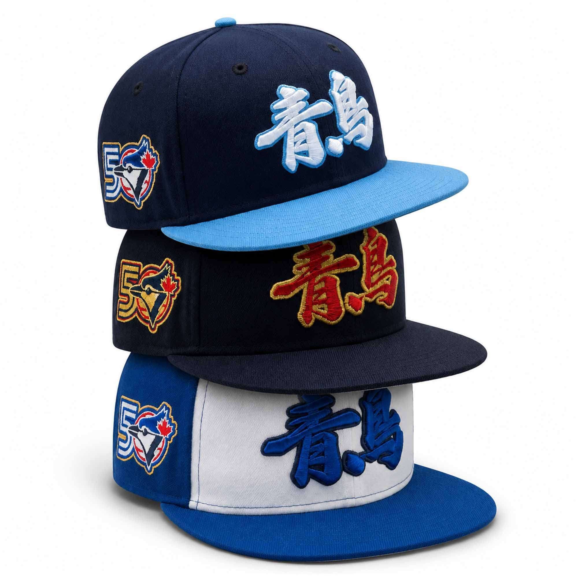 2026 Blue Jays Rising North Kanji Snapback Hat Embroidered Toronto Blue Jays Merch Fans Gifts - Merchluma