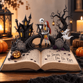 Personalized The Nightmare Before Christmas Skeleton Couple Acrylic Plaque Halloween Gift Ideas - Merchluma