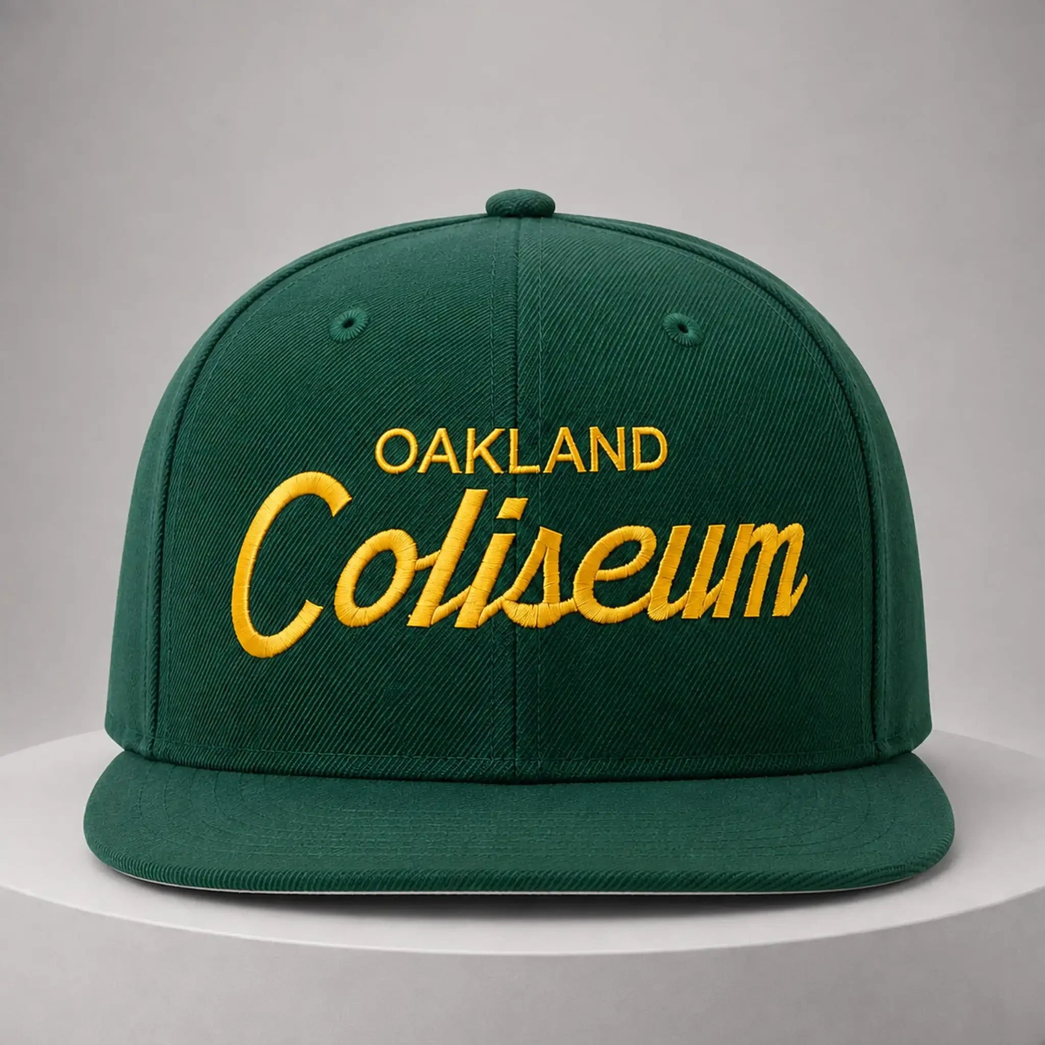 Greg Silver Oakland Coliseum Snapback Hat Embroidered Birthday Present For Husband - Merchluma