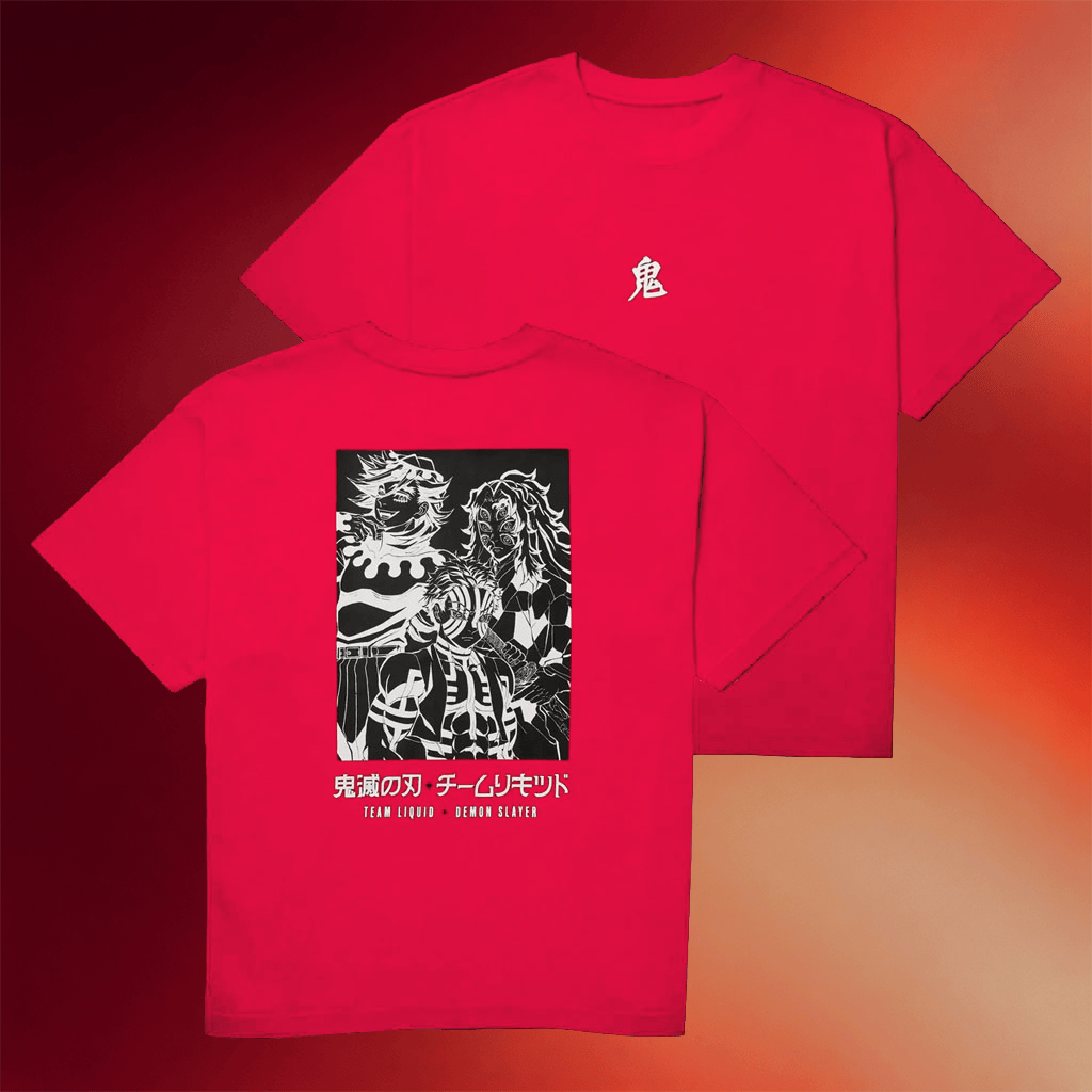 Team Liquid Merch 2026 Team Liquid X Demon Slayer Upper Moon T-Shirt Gift For Fans - Merchluma