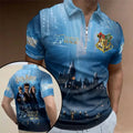Harry Potter 25 Years Of Magic Anniversary Zip Polo Shirt Harry Potter Merch Hogwarts Fan Gift - Merchluma