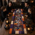 Personalized Horror Character Halloween Quilted Table Runner Creepy Decor Gifts For Halloween - Merchluma
