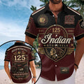 Indian Motorcycle 125 Year Freedom And Craftsmanship Hawaiian Shirt Indian Motorcycle Merch - Merchluma