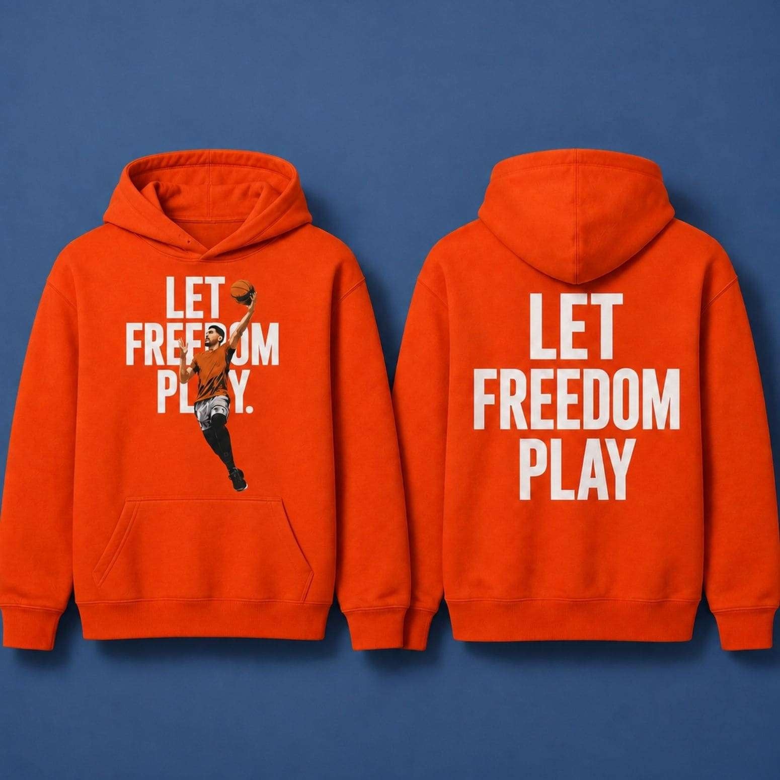 Enes Freedom Let Freedom Play Hoodie Enes Freedom Merch Best Gift For A Basketball Fan - Merchluma