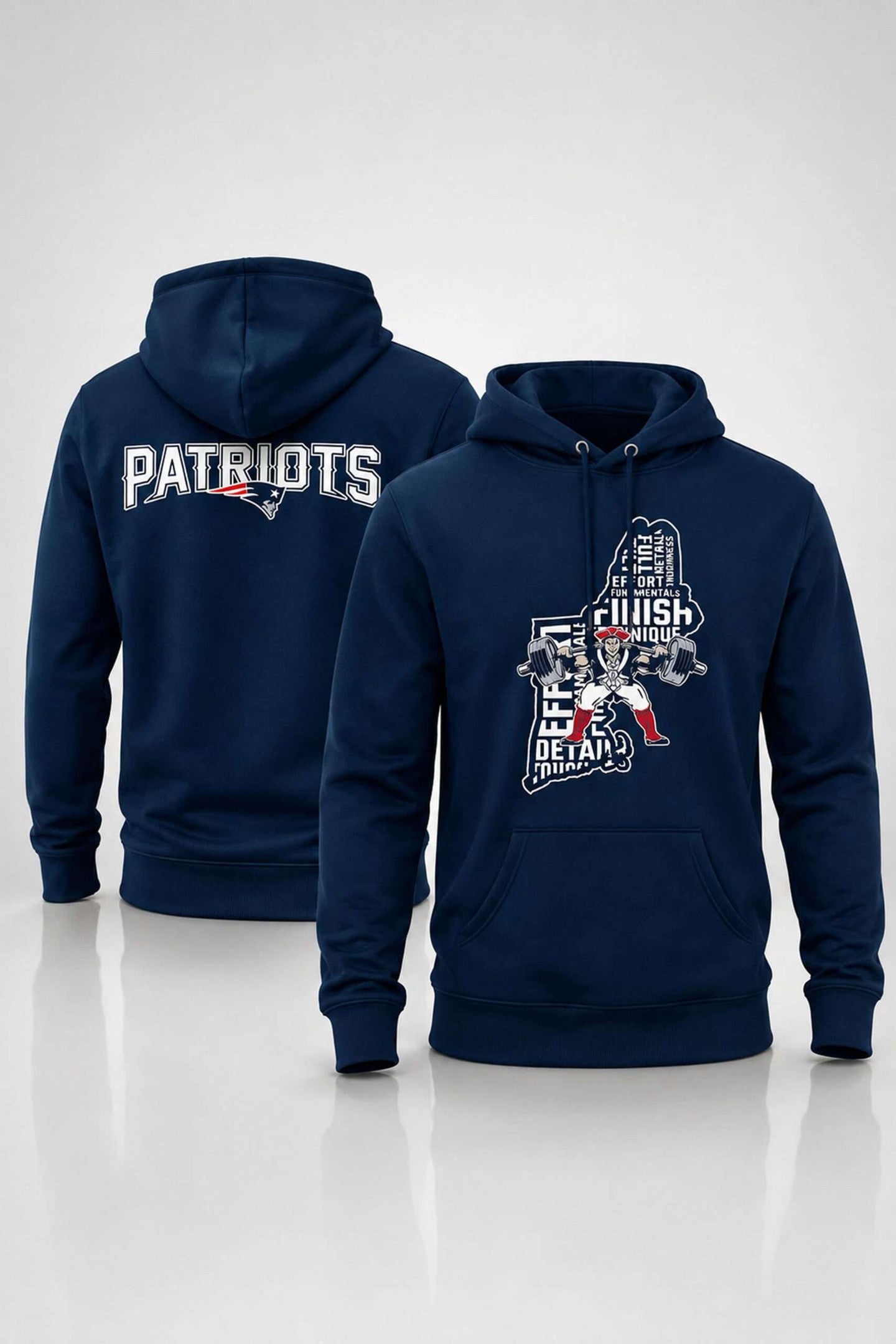 NE Patriots 2026 Weight Room Training Hoodie New England Patriots Merch Husband Gifts - Merchluma