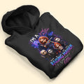 Personalized Horror Character Mayhem Managed Mom Hoodie Halloween Gifts For Mother - Merchluma