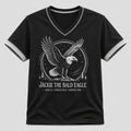 Jackie The Bald Eagle Aged 14 Forever Wild Forever Free V-Neck Shirt Jackie Memorial Gifts - Merchluma