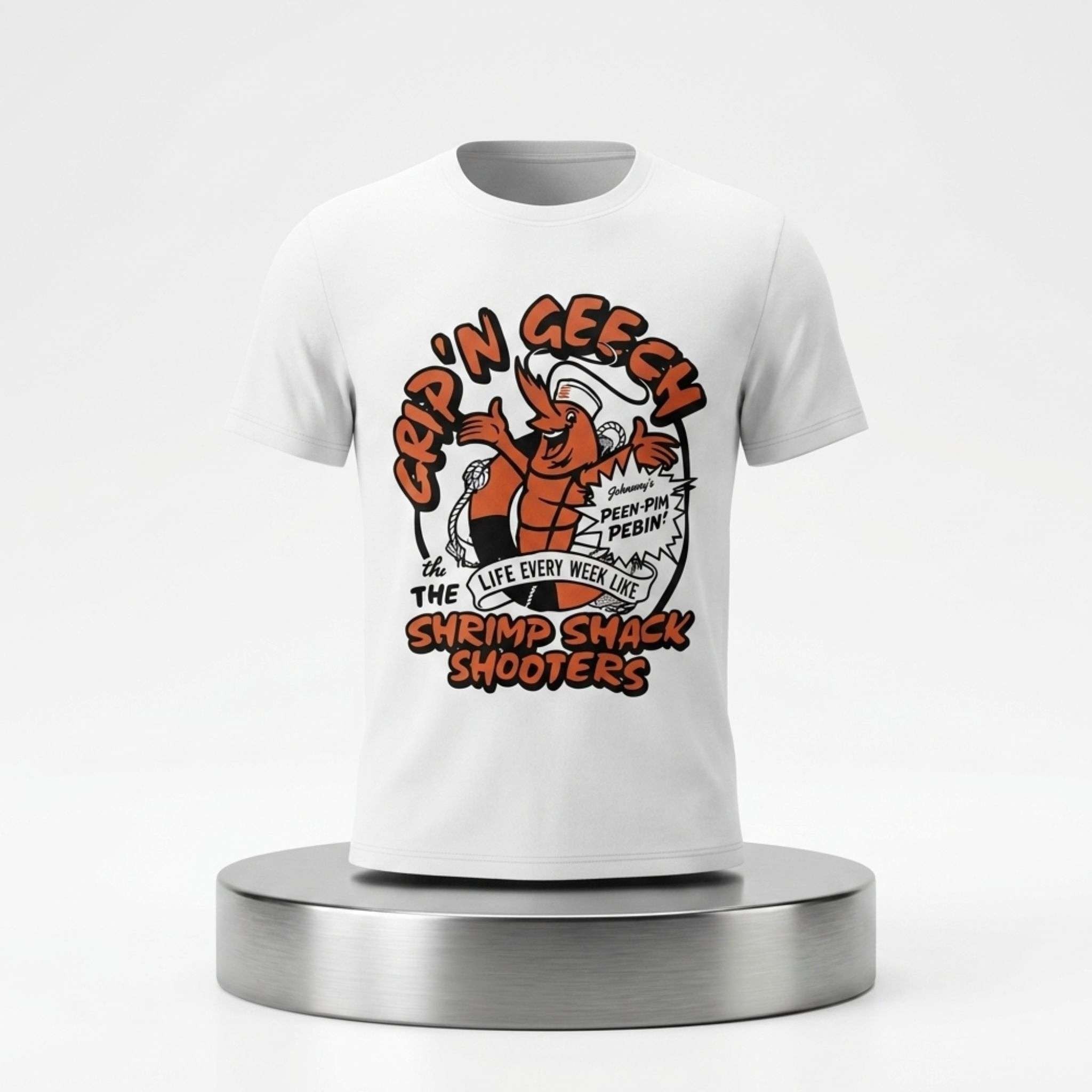 Brandon Walker Cap'n Geech and the Shrimp Shack Shooters Shirt Gift Ideas For Husband - Merchluma