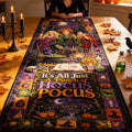 Personalized Hocus Pocus Midnight Spell Table Runner Holiday Home Decor Halloween Gifts - Merchluma